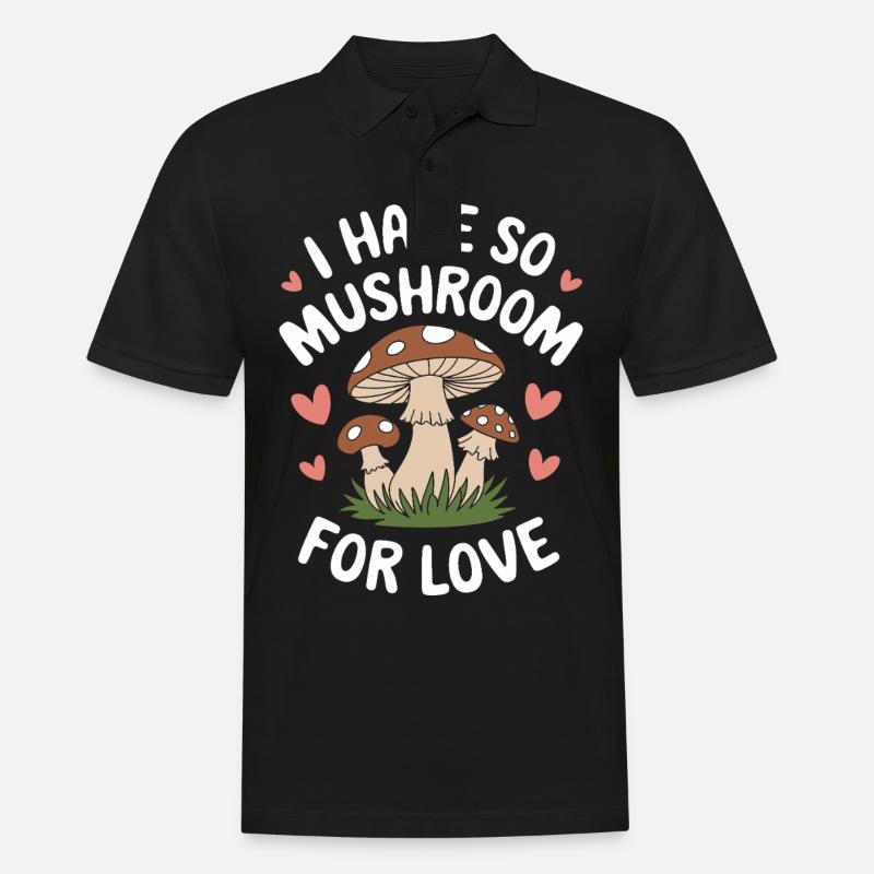 Champignons Champignons Champignon Champignon - Polo Homme - noir