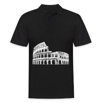 Kolosseum Rom Kolosseum Italien Souvenir Denkmal - Männer Poloshirt - Schwarz - Vorne - Kai (181cm)