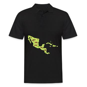 Amérique centrale voyage carte Amérique centrale - Polo Homme - noir - Devant - Kai (181cm)