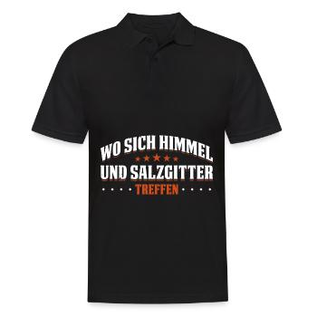 Wo Sich Himmel Und Salzgitter Treffen Heimatverbun - Männer Poloshirt - Schwarz - Vorne - Kai (181cm)