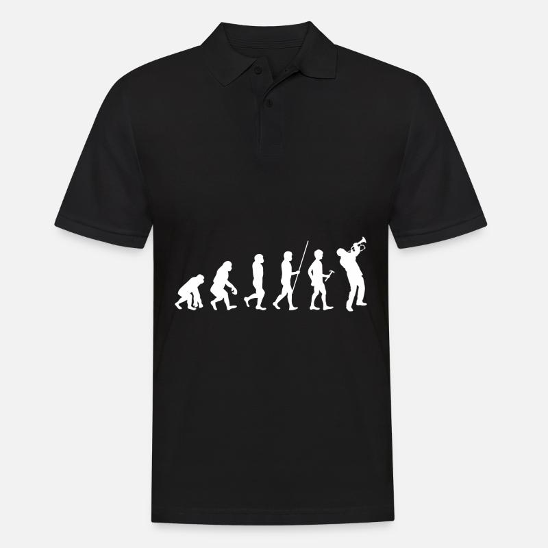Trompette trompette cadeau Evolution Jazz - Polo Homme - noir