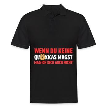 Wenn Du Keine Quokkas Magst Mag Ich Dich Auch Nich - Männer Poloshirt - Schwarz - Vorne - Kai (181cm)