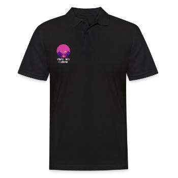 Aventure de jeu rétro - Polo Homme - noir - Devant - Kai (181cm)