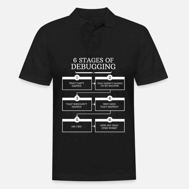 Debugging Programmierer Geschenk Programmieren - Männer Poloshirt - Schwarz