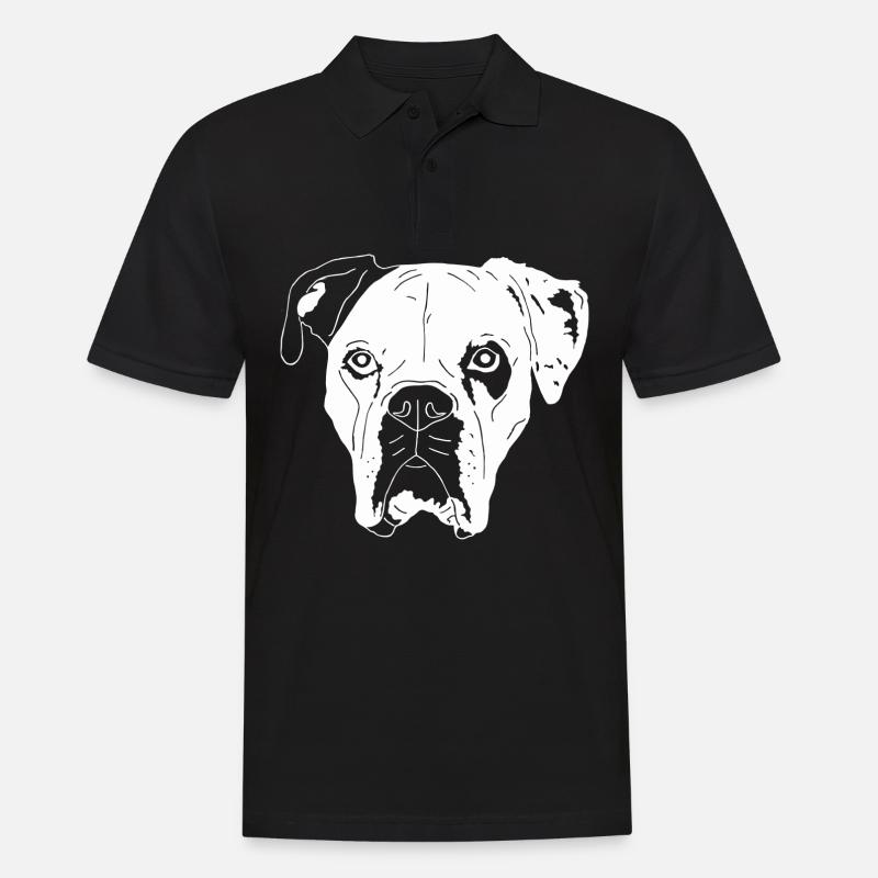 Boxer Mix - Männer Poloshirt - Schwarz