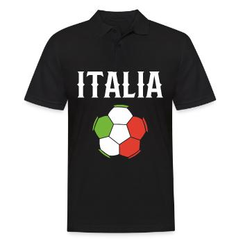 Italia - Men's Polo Shirt - black - Front - Kai (181cm)