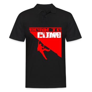 Born To Climb Red - Polo Homme - noir - Devant - Kai (181cm)
