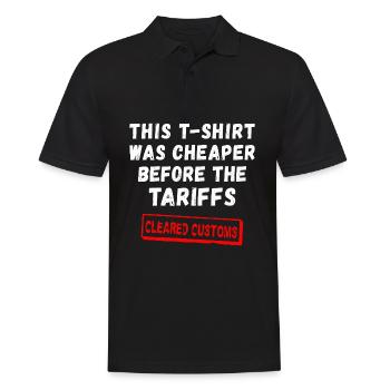 Ce T-shirt était moins cher avant les tarifs douaniers - Polo Homme - noir - Devant - Kai (181cm)
