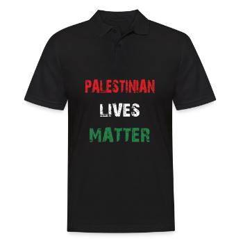Palestinian Lives Matter Free Palestine Flag Gaza - Polo Homme - noir - Devant - Kai (181cm)