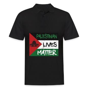 Palestinian Lives Matter Free Palestine Flag Gaza - Polo Homme - noir - Devant - Kai (181cm)