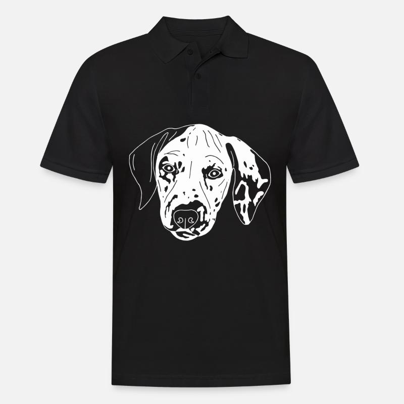 Dalmatiner - Männer Poloshirt - Schwarz