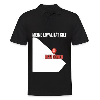Meine Loyalität Gilt Dem Döner Döner Kebab Geschen - Männer Poloshirt - Schwarz - Vorne - Kai (181cm)