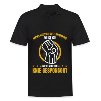 Meine Heutige Gute Stimmung Wurde Von Meinem Neuen - Männer Poloshirt - Schwarz - Vorne - Kai (181cm)