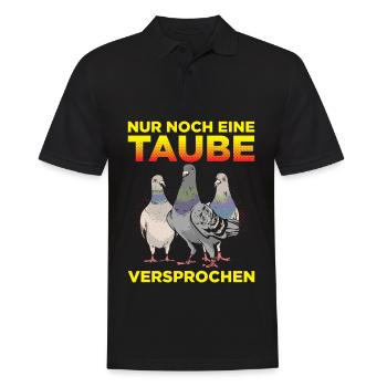 Nur Noch Eine Taube Versprochen Geschenk - Männer Poloshirt - Schwarz - Vorne - Kai (181cm)