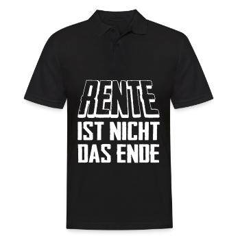 Rente Ist Nicht Das Ende Geschenk - Männer Poloshirt - Schwarz - Vorne - Kai (181cm)