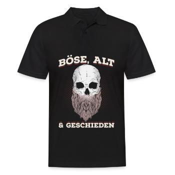 Böse, Alt & Geschieden Geschenk - Männer Poloshirt - Schwarz - Vorne - Kai (181cm)