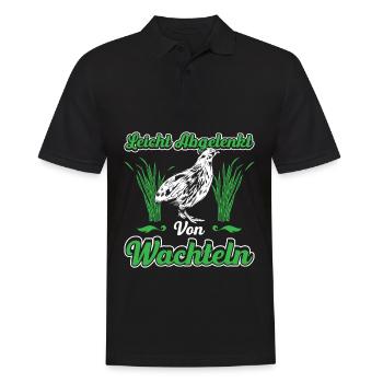 Leicht Abgelenkt Von Wachteln - Männer Poloshirt - Schwarz - Vorne - Kai (181cm)