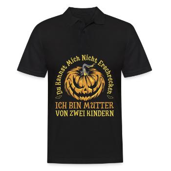 Du Kannst Mich Nicht Erschrecken Ich Bin Mutter Vo - Männer Poloshirt - Schwarz - Vorne - Kai (181cm)
