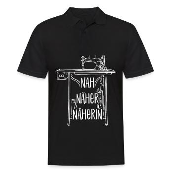 Nah Näher Näherin Näher in Geschenk lustiger Spruc - Männer Poloshirt - Schwarz - Vorne - Kai (181cm)