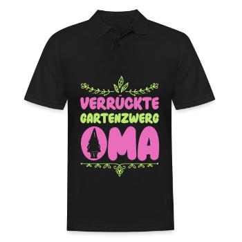 Gartenzwerg Für Gartenzwerg Liebhaber Gärtner Lust - Männer Poloshirt - Schwarz - Vorne - Kai (181cm)