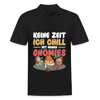 Gartenzwerg Für Gartenzwerg Liebhaber Gärtner Lust - Männer Poloshirt - Schwarz - Vorne - Kai (181cm)