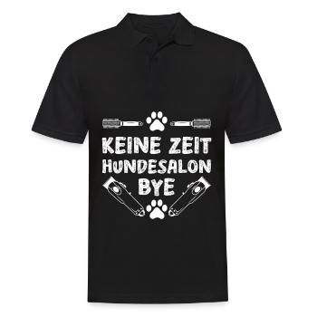 Hundepflege für Hundefriseurin Hundefriseur Groome - Männer Poloshirt - Schwarz - Vorne - Kai (181cm)