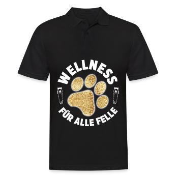 Hundepflege für Hundefriseurin Hundefriseur Groome - Männer Poloshirt - Schwarz - Vorne - Kai (181cm)