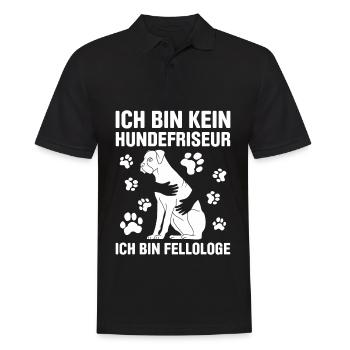 Hundepflege für Hundefriseurin Hundefriseur Groome - Männer Poloshirt - Schwarz - Vorne - Kai (181cm)