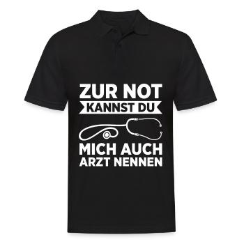 Erste Hilfe Für Ersthelfer Rettungssanitäter Sanit - Männer Poloshirt - Schwarz - Vorne - Kai (181cm)
