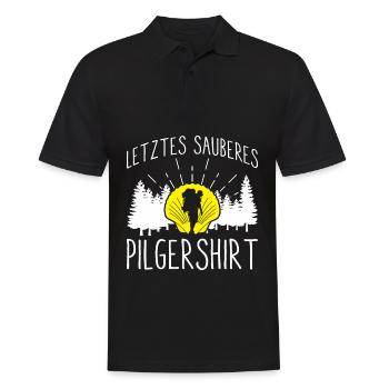 Jakobsweg Für Pilger Wanderer Pilgerweg Camino de - Männer Poloshirt - Schwarz - Vorne - Kai (181cm)