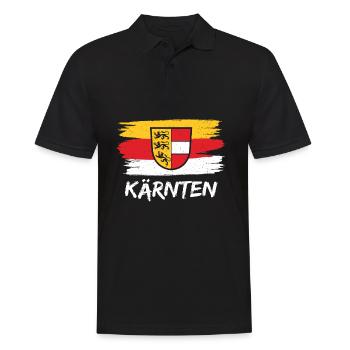 Kärnten Seen Kärntner Nudel Bua Lausbua Geschenk - Männer Poloshirt - Schwarz - Vorne - Kai (181cm)
