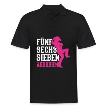 Linedance Western Tanz Tänzer Country Geschenkidee - Männer Poloshirt - Schwarz - Vorne - Kai (181cm)