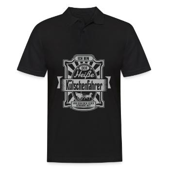 Kutschenfahrer Kutschen Pferd Pferdekutsche Idee - Männer Poloshirt - Schwarz - Vorne - Kai (181cm)