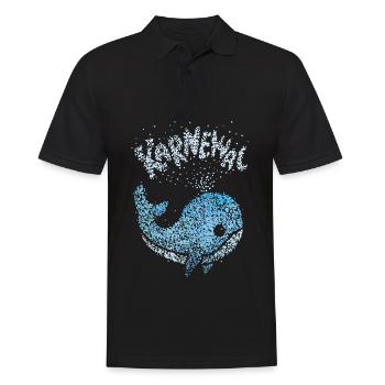 Karneval Konfetti Fasching Rosenmontag Jeck Kölle - Männer Poloshirt - Schwarz - Vorne - Kai (181cm)