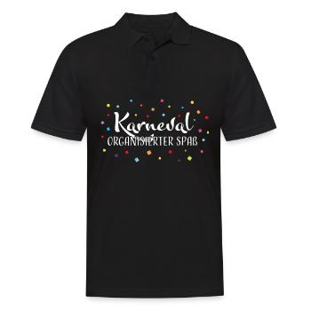 Karnevalsverein Karnevalsclique Karnevalist Narr - Männer Poloshirt - Schwarz - Vorne - Kai (181cm)
