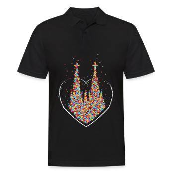 Cologne Cologne Cathedral Carnival Carnival Fastelovend - Men's Polo Shirt - black - Front - Kai (181cm)