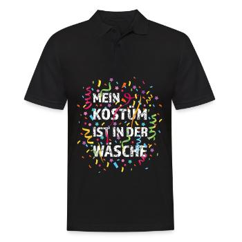 Konfetti Karneval Fasching Fasnacht 5. Jahreszeit - Männer Poloshirt - Schwarz - Vorne - Kai (181cm)