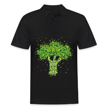 Broccoli Costume Replacement Carnival Carnival Gift - Men's Polo Shirt - black - Front - Kai (181cm)