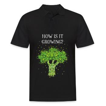 Broccoli Costume Replacement Carnival Carnival Gift - Men's Polo Shirt - black - Front - Kai (181cm)