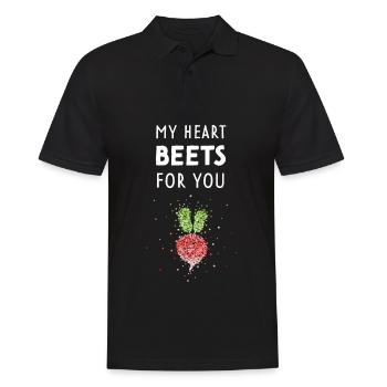 Radieschen Beet Kostümersatz Karneval Fasching - Männer Poloshirt - Schwarz - Vorne - Kai (181cm)