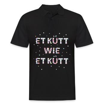Et kütt wie et kütt Köln Kölsch Karneval Kölner - Männer Poloshirt - Schwarz - Vorne - Kai (181cm)