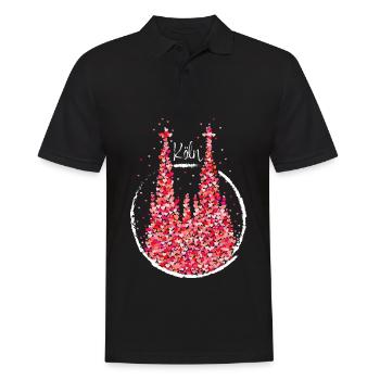 Carnaval de la cathédrale de Cologne Confettis du carnaval Kölnerin - Polo Homme - noir - Devant - Kai (181cm)