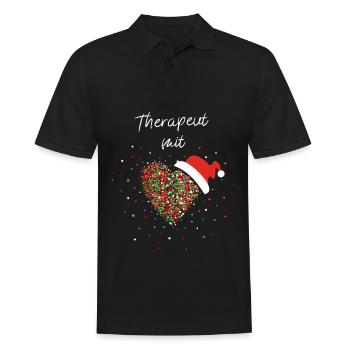 Therapeut Therapie Psychologe Weihnachtsgeschenk - Männer Poloshirt - Schwarz - Vorne - Kai (181cm)