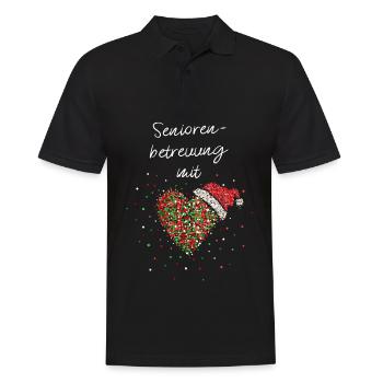 Seniorenbetreuung Mit Herz Pflege Wichtelgeschenk - Männer Poloshirt - Schwarz - Vorne - Kai (181cm)