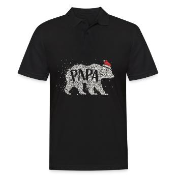 Papa Santa Hat Chapeau de Noël - Polo Homme - noir - Devant - Kai (181cm)
