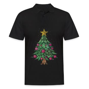 Arbre de Noël Arbre de Noël 4ème Arbre de Noël Avent Arbre de Noël - Polo Homme - noir - Devant - Kai (181cm)