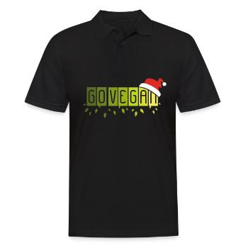 Go Vegan Vegan Vegan Christmas time St. Nicholas - Men's Polo Shirt - black - Front - Kai (181cm)