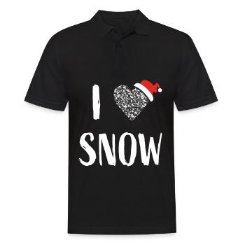 Snow Winter Winter Time Winter Sports Apres Ski - Men's Polo Shirt - black - Front - Kai (181cm)