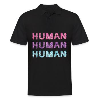 Bisexualité Bisexuelle Flag Bi Homo Gay - Polo Homme - noir - Devant - Kai (181cm)