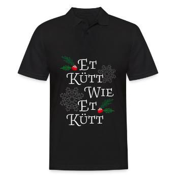 Et Kütt Wie Et Kütt Kölsch Kölner Karneval Köln - Männer Poloshirt - Schwarz - Vorne - Kai (181cm)